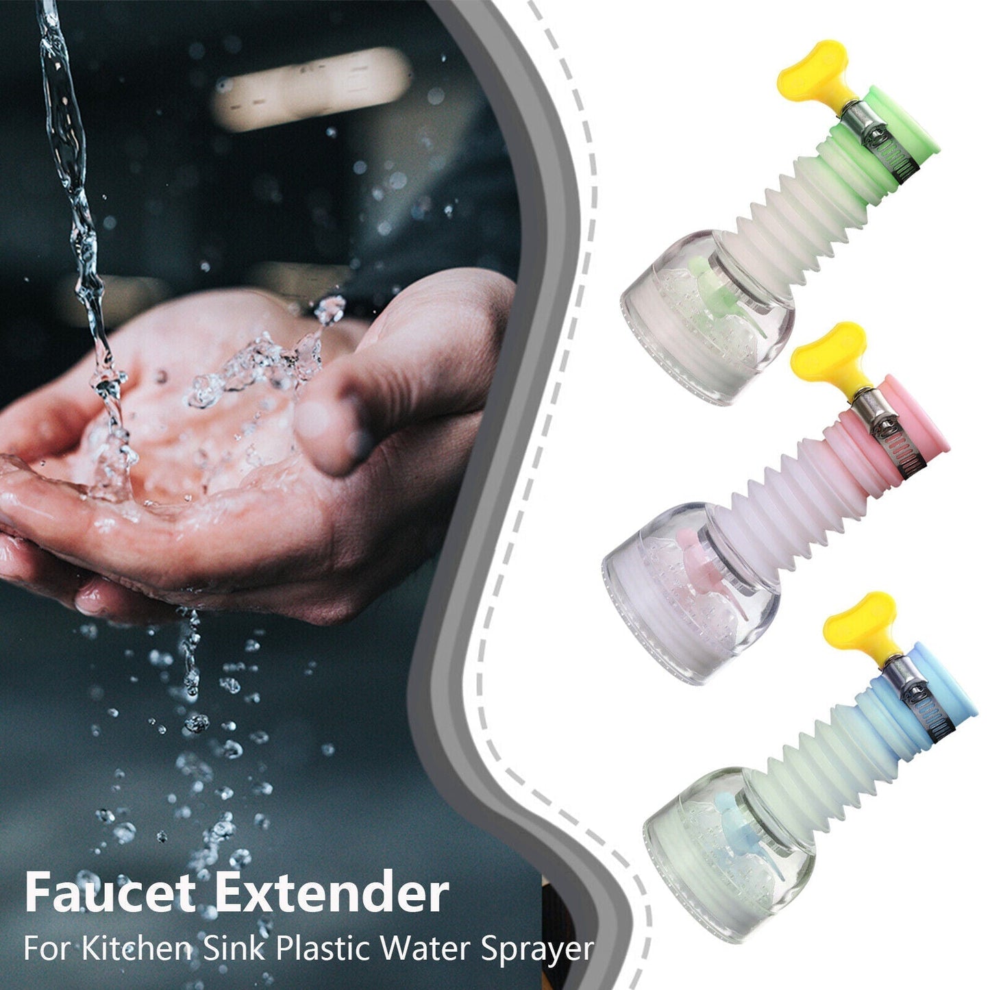 360° Rotating Kitchen Sink Faucet Extender